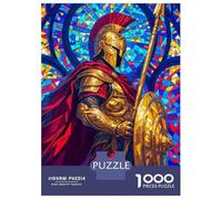 Rompecabezas De 1000 Piezas para Adultos Golden Spartan Rompecabezas Juego De Ingenio Carrera De Velocidad De Manos Interacción Entre Padres E Hijos 52x38cm/1000pcs