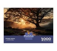 Rompecabezas De 1000 Piezas para Adultos Golden Sunset River Landscape Rompecabezas para Adultos Juegos De Relajación Regalo De Cumpleaños Interacción Entre Padres E Hijos 38x26cm/1000pcs
