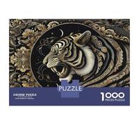 Rompecabezas De 1000 Piezas para Adultos Golden Tiger Art Print Rompecabezas para Adultos Juegos De Relajación para La Diversión Familiar Interacción Entre Padres E Hijos 70x50cm/1000pcs