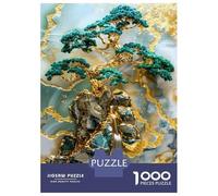 Rompecabezas De 1000 Piezas para Adultos Golden Tree of Harmony Art Rompecabezas para Adultos Juegos Familiares Que Mejoran La Memoria Interacción Entre Padres E Hijos 38x26cm/1000pcs