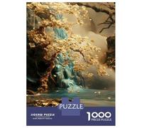 Rompecabezas De 1000 Piezas para Adultos Golden Tree of Harmony Cherry Blossom Rompecabezas para Adolescentes Juego Práctico Desafío Difícil Regalo De Cumpleaños, Regalos, 70x50cm/1000pcs