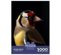Rompecabezas De 1000 Piezas para Adultos Goldfinch Brid in The Dark Rompecabezas para Adultos Juguete Decoración De Pared Regalos para Mujeres para Cumpleaños, Navidad 70x50cm/1000pcs