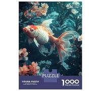 Rompecabezas De 1000 Piezas para Adultos Goldfish in Bloom Rompecabezas Juguetes Antiestrés Decoración del Hogar Difícil Y Desafiante 52x38cm/1000pcs