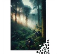 Rompecabezas De 1000 Piezas para Adultos Gorillas in The Mist Amazon Rainforest Adventure Rompecabezas para Adultos Juegos Familiares Una Obra De Arte Ayuda A Ejercitar El Cerebro 52x38cm/1000pcs