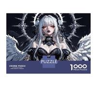Rompecabezas De 1000 Piezas para Adultos Goth Angel Anime Girl Rompecabezas para Adultos Juguete Decoración De Pared Pero Diversión Y Humorística Diversión En El Hogar, 52x38cm/1000pcs