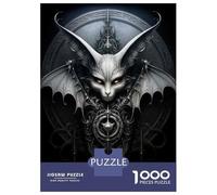 Rompecabezas De 1000 Piezas para Adultos Gothic Dragon Wall Art Print Rompecabezas para Adultos Juego Familiar Análisis Y Lógica Difícil Y Desafiante 38x26cm/1000pcs