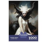 Rompecabezas De 1000 Piezas para Adultos Gothic Lilith Rompecabezas De Juguete Decoración De Pared Una Obra De Arte Cumpleaños Y Navidad 52x38cm/1000pcs