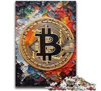 Rompecabezas de 1000 Piezas para Adultos, Grafiti, Bitcoin, Ayuda a ejercitar el Cerebro, Juguetes adictivos para Cultivar la Paciencia, colección de Artistas, Bellas Artes, 26x38cm