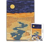 Rompecabezas de 1000 Piezas para Adultos, Gran Cañón, Cielo Nocturno, Actividades Familiares, Juego de ingenio, Regalos y Juguetes geniales (tamaño 50x75cm)
