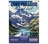 Rompecabezas De 1000 Piezas para Adultos Gran Paradiso Italy Rompecabezas para Adultos Juego De Ingenio Corte De Precisión Desafiante De Completar 52x38cm/1000pcs