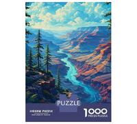 Rompecabezas De 1000 Piezas para Adultos Grand Canyon National Park Rompecabezas para Adultos Juguetes Antiestrés Patrón De Ensamblaje Cumpleaños 38x26cm/1000pcs