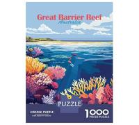 Rompecabezas De 1000 Piezas para Adultos Great Barrier Reef Rompecabezas para Adultos Juguetes Antiestrés Decoración del Hogar Regalos para Amigos Y Familiares 52x38cm/1000pcs