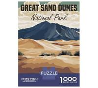 Rompecabezas De 1000 Piezas para Adultos Great Sand Dunes National Park Rompecabezas para Adultos Juego Práctico Decoración De Pared Gran Regalo para Los Amantes De Los Juegos 52x38cm/1000pcs