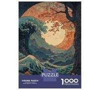 Rompecabezas De 1000 Piezas para Adultos Great Wave Off Kanagawa Rompecabezas para Adultos Juego Familiar Difícil Difícil Y Desafiante 38x26cm/1000pcs
