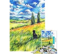 Rompecabezas de 1000 Piezas para Adultos Green Pastures Rompecabezas para Adolescentes Juego Familiar para divertirse en Familia Regalo de cumpleaños (tamaño 38x52cm)
