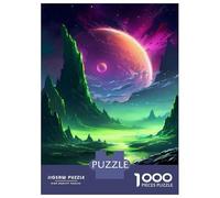 Rompecabezas De 1000 Piezas para Adultos Green Planet Galactic Rompecabezas para Adolescentes Juego Familiar Pero Divertido Y Humorístico Cumpleaños 38x26cm/1000pcs