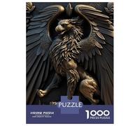 Rompecabezas De 1000 Piezas para Adultos Griffin Gold Relief Deco Rompecabezas para Adultos Juego De Ingenio Patrón De Ensamblaje Oferta como Regalo para Toda La Familia 52x38cm/1000pcs