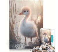 Rompecabezas de 1000 Piezas para Adultos: Grulla bebé en luz Dorada Juegos Divertidos para la interacción Entre Padres e Hijos Regalo Ideal para quienes Buscan un desafío 38x26cm