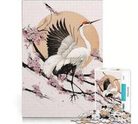 Rompecabezas de 1000 Piezas para Adultos Grulla de Japón, Juego Familiar, para Relajarse intelectualmente, para Fortalecer el Amor Entre Parejas 50x75cm