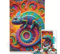 Rompecabezas de 1000 Piezas para Adultos Guardián Fractal de la Luz Juegos Familiares Ideales para Pasar el Tiempo en casa cumpleaños y Navidad 38x26cm