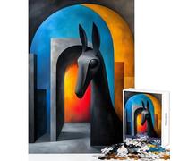 Rompecabezas de 1000 Piezas para Adultos Guardian of The Portal Juguete Educativo Regalo para cumpleaños Juegos relajantes Cada Pieza es única - Tamaño 50x75cm