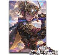 Rompecabezas de 1000 Piezas para Adultos, guerrera Ninja Japonesa, 1000 Piezas para Adolescentes, desafiantes Juegos Familiares, Juguete DIY para decoración de Pared del hogar (75x50cm)