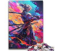 Rompecabezas de 1000 Piezas para Adultos, guerrera Ninja Japonesa, 1000 Piezas para Adolescentes, Juguete Educativo, Divertidos Juegos Familiares, decoración única para el hogar, 50x75cm