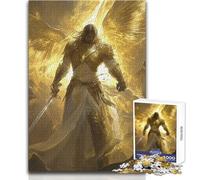 Rompecabezas de 1000 Piezas para Adultos, Guerrero angelical, Juegos educativos, Regalo antiestrés para cumpleaños, tamaño 38x52cm