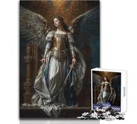 Rompecabezas de 1000 Piezas para Adultos, Guerrero angelical, Juegos educativos, Regalo antiestrés para cumpleaños, tamaño 38x52cm