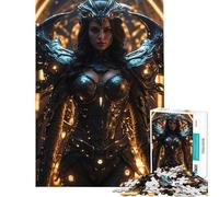 Rompecabezas de 1000 Piezas para Adultos Guerrero del Futuro Rompecabezas de 1000 Piezas Juguete para decoración de Pared Regalo de cumpleaños Juego desafiante Regalos (38x52cm)