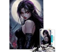 Rompecabezas de 1000 Piezas para Adultos Guerrero Elfo Oscuro Juego Familiar Educativo Juguete desafiante Regalos para Mujeres y Hombres Regalo de cumpleaños (tamaño 38x52cm)