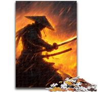 Rompecabezas de 1000 Piezas para Adultos, Guerrero Ninja de fantasía, 1000 Piezas para Adolescentes, fomenta el Amor en Pareja a Partir de 14 años (50x75cm)