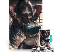 Rompecabezas de 1000 Piezas para Adultos Guerrero Ninja Sigiloso Reducción del estrés Interesante Regalos de Amigo Secreto 75x50cm