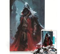 Rompecabezas de 1000 Piezas para Adultos: Guerrero Oscuro de los Asesinos, Juegos Educativos, Entrena tu Cerebro y Manos, Colección de Artistas, Bellas Artes 50x75cm