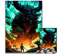 Rompecabezas de 1000 Piezas para Adultos Guerrero y Monstruo Imposible Ideal para Adolescentes coleccionistas Regalo de Viaje Actividad Familiar 1000 Piezas (75 x 50 cm)