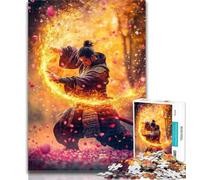 Rompecabezas de 1000 Piezas para Adultos, Guerreros Ninja japoneses, para Adultos y Adolescentes, Juguetes educativos, antiestrés, con Papá Noel, 50x75cm