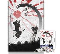 Rompecabezas de 1000 Piezas para Adultos, Guerreros samuráis, Relajante, Suave, para Actividades de Ocio, Corte Fino y Suave, Juguete Artesanal, tamaño 50x75cm