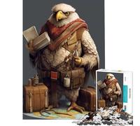 Rompecabezas de 1000 Piezas para Adultos guía de Viaje Juguetes Eagle Juegos educativos Juegos Divertidos desafío difícil Regalos para Mujeres y Hombres (tamaño 38x26cm)
