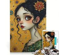 Rompecabezas de 1000 Piezas para Adultos, Gustav Klimt y Tim Burton, Juegos educativos, difícil y desafiante, 50x75cm