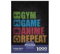 Rompecabezas De 1000 Piezas Para Adultos Gym Game Anime Repeat - Funny Gamer & Fitness Rompecabezas Para Adultos Juegos Familiares Difícil Oferta Difícil Como Regalo Para Toda La Familia 38x26cm/1000p