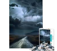 Rompecabezas de 1000 Piezas para Adultos hacia la tormenta Juegos relajantes desafío de Inteligencia Cerebral Juguetes adictivos Regalos de cumpleaños para la diversión Familiar tamaño 38x26cm