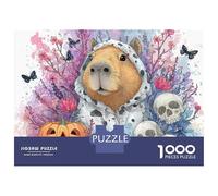 Rompecabezas De 1000 Piezas para Adultos Halloween Guinea Pig Art Print Rompecabezas para Adultos Juego De Ingenio Decoración Difícil Y Desafiante 70x50cm/1000pcs