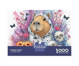 Rompecabezas De 1000 Piezas para Adultos Halloween Guinea Pig Art Print Rompecabezas para Adultos Juego De Ingenio Decoración Difícil Y Desafiante 70x50cm/1000pcs