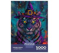 Rompecabezas De 1000 Piezas para Adultos Halloween Tiger Magic-6 Rompecabezas para Adultos Juegos Familiares para La Diversión Familiar Regalo De Cumpleaños, Regalos, 70x50cm/1000pcs
