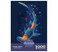 Rompecabezas De 1000 Piezas para Adultos Hammerhead Shark Abstract Art Rompecabezas para Adultos Juego De Ingenio Pero Divertido Y Humorístico 52x38cm/1000pcs