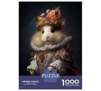 Rompecabezas De 1000 Piezas para Adultos Hamster in Boho Suit Rompecabezas para Adultos Juegos Familiares Patrón De Montaje 52x38cm/1000pcs