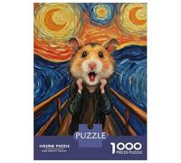 Rompecabezas De 1000 Piezas para Adultos Hamster Scream Art Rompecabezas Juegos Familiares Difícil Difícil Cumpleaños Y Navidad 52x38cm/1000pcs