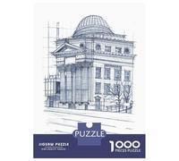 Rompecabezas De 1000 Piezas para Adultos Hand Drawn Bank of Toronto Rompecabezas para Adolescentes Juguetes Antiestrés Desafío Difícil Actividades Divertidas En Casa 70x50cm/1000pcs