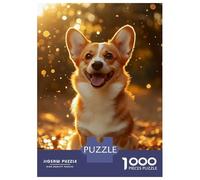 Rompecabezas De 1000 Piezas para Adultos Happy Corgi in Golden Light Rompecabezas para Adultos Juegos Relajantes Regalo De Cumpleaños Regalos Y Cumpleaños Únicos 70x50cm/1000pcs