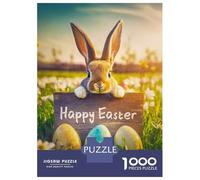 Rompecabezas De 1000 Piezas para Adultos Happy Easter Rompecabezas para Adultos Juegos Familiares Pero Regalos Divertidos Y Humorísticos para Amigos Y Familiares 52x38cm/1000pcs